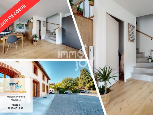 Maison de ville rénovée à Auzielle proche Saint-Orens avec 2 chambres