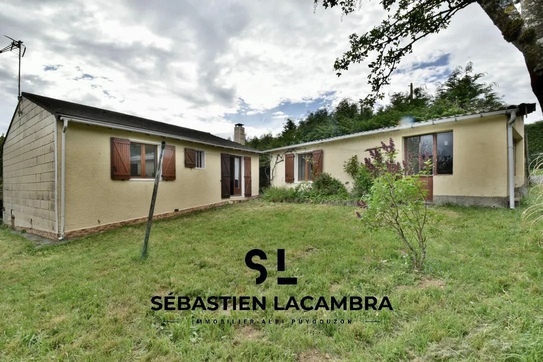 Maison individuelle 3 pièces avec grand terrain et vue imprenable à Saint-Salvi de Carcaves 