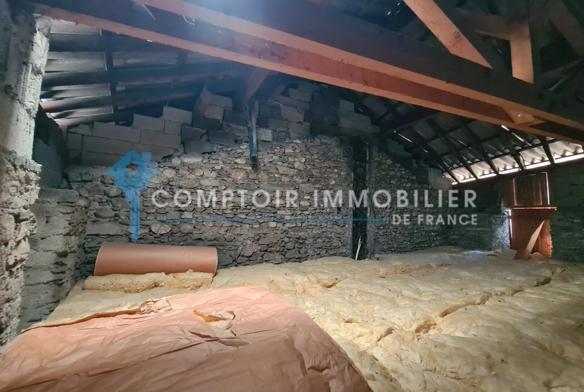 Maison de village à Tencin avec potentiel d'extension et deux terrasses, à rénover 
