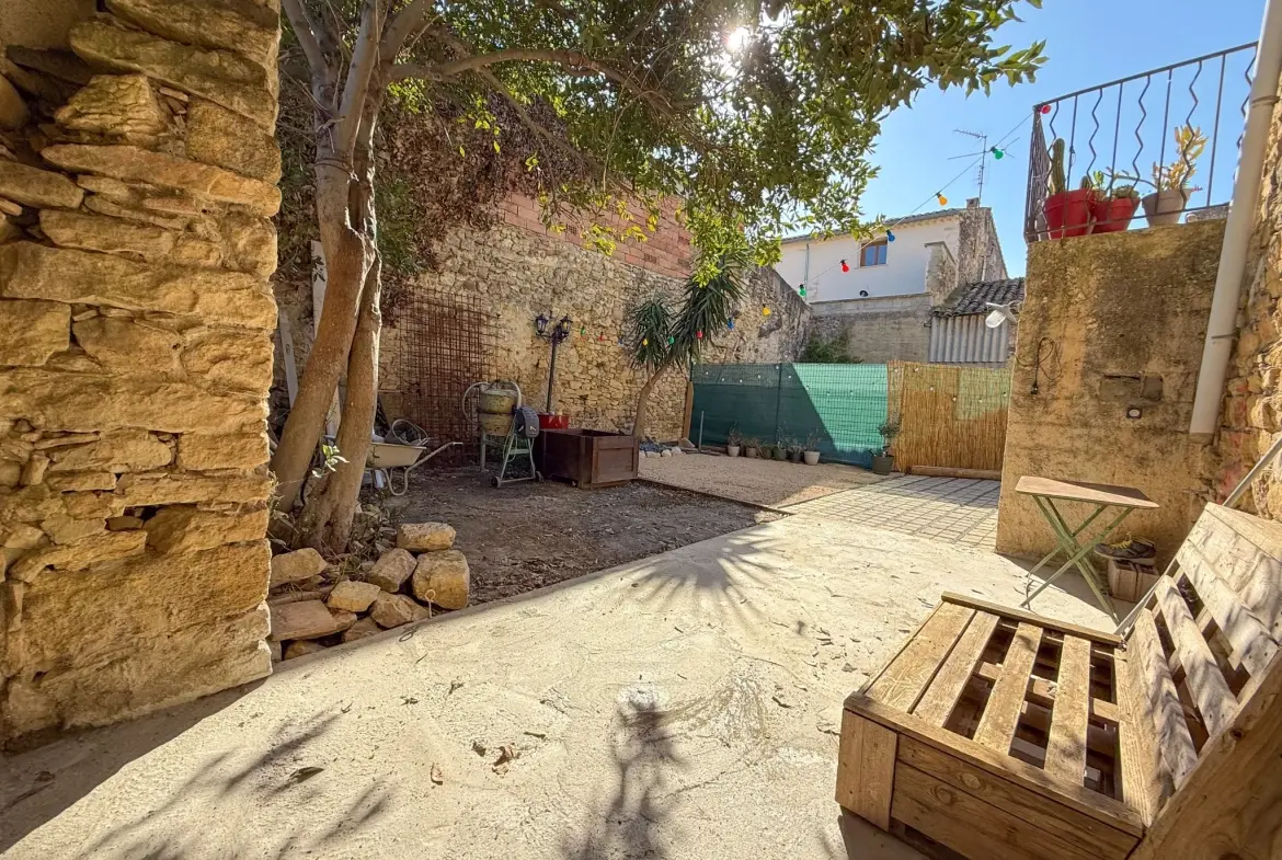 Charmante maison de village avec garage et jardin à Caderousse 