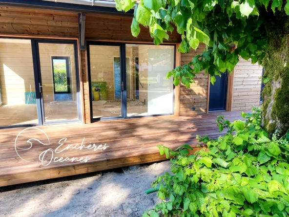 Maison neuve en ossature bois à Magescq, 3 chambres et terrasse