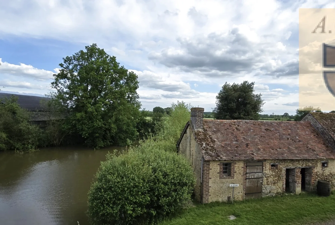 Charmante longère avec prairie, dépendance et jardin à vendre à Vendôme 