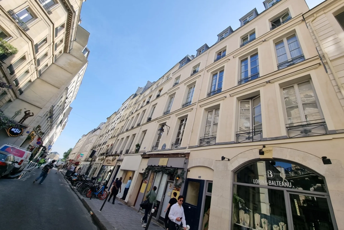 Studio à vendre au dernier étage rue Dauphine, Paris 6e, secteur recherché 