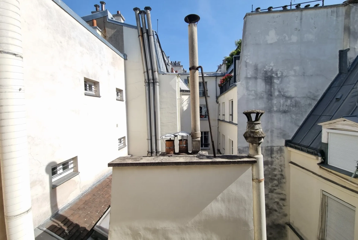 Studio à vendre au dernier étage rue Dauphine, Paris 6e, secteur recherché 