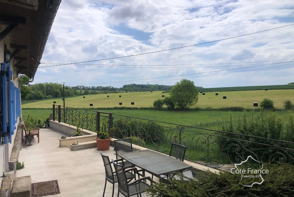 Très belle maison avec vue imprenable et terrain de 2805 m² à Renneval, Aisne 