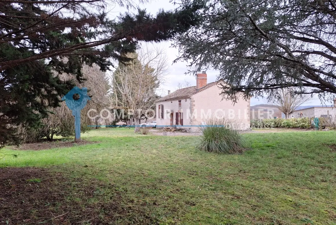 Charmante maison ancienne à rénover de 142 m² avec grand jardin à Puylaurens 