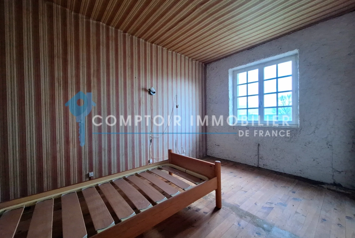 Charmante maison ancienne à rénover de 142 m² avec grand jardin à Puylaurens 