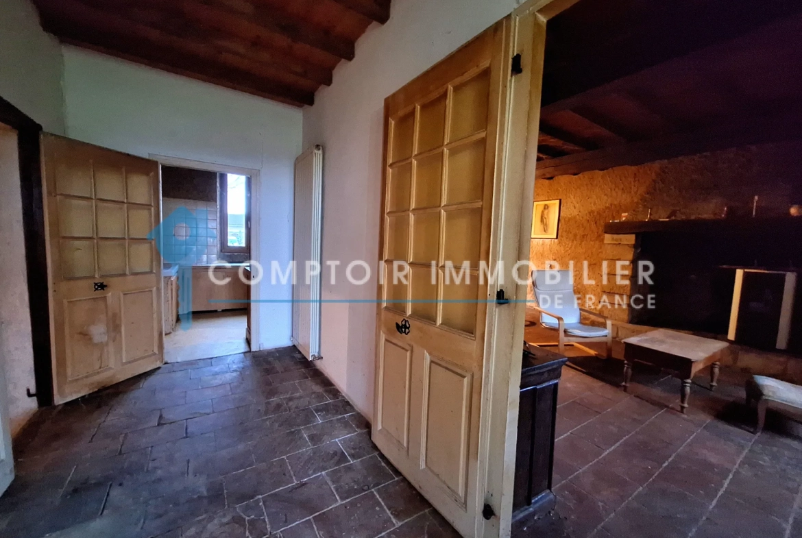 Charmante maison ancienne à rénover de 142 m² avec grand jardin à Puylaurens 