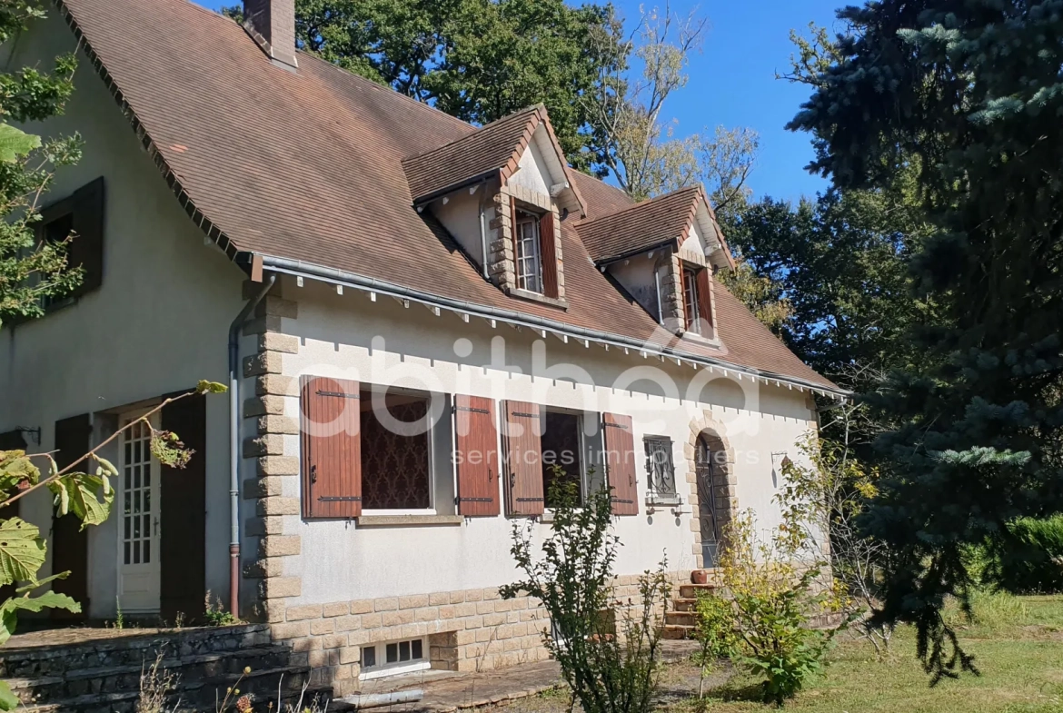 Maison typique du Limousin avec sous-sol et grand terrain à Oradour-sur-Vayres 