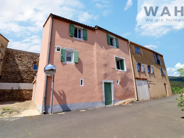 A vendre maison de village 4 pièces à Usclas du Bosc avec terrasse et vue montagne