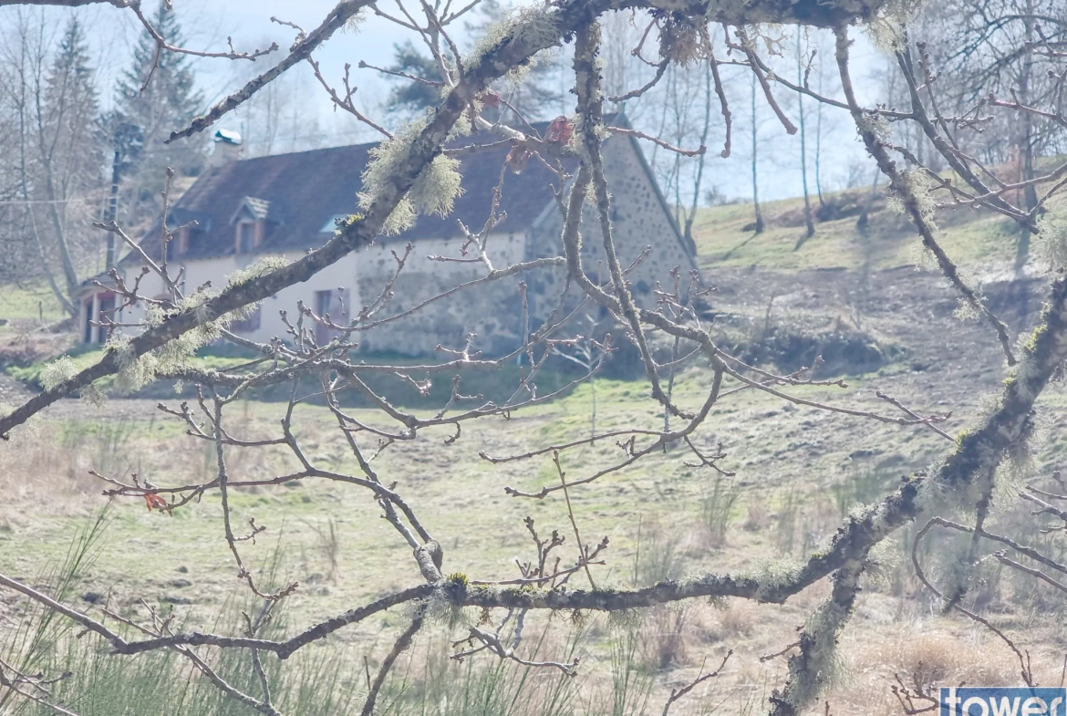 Belle longère de 140 m² avec terrain de 3,5 hectares à Cros 