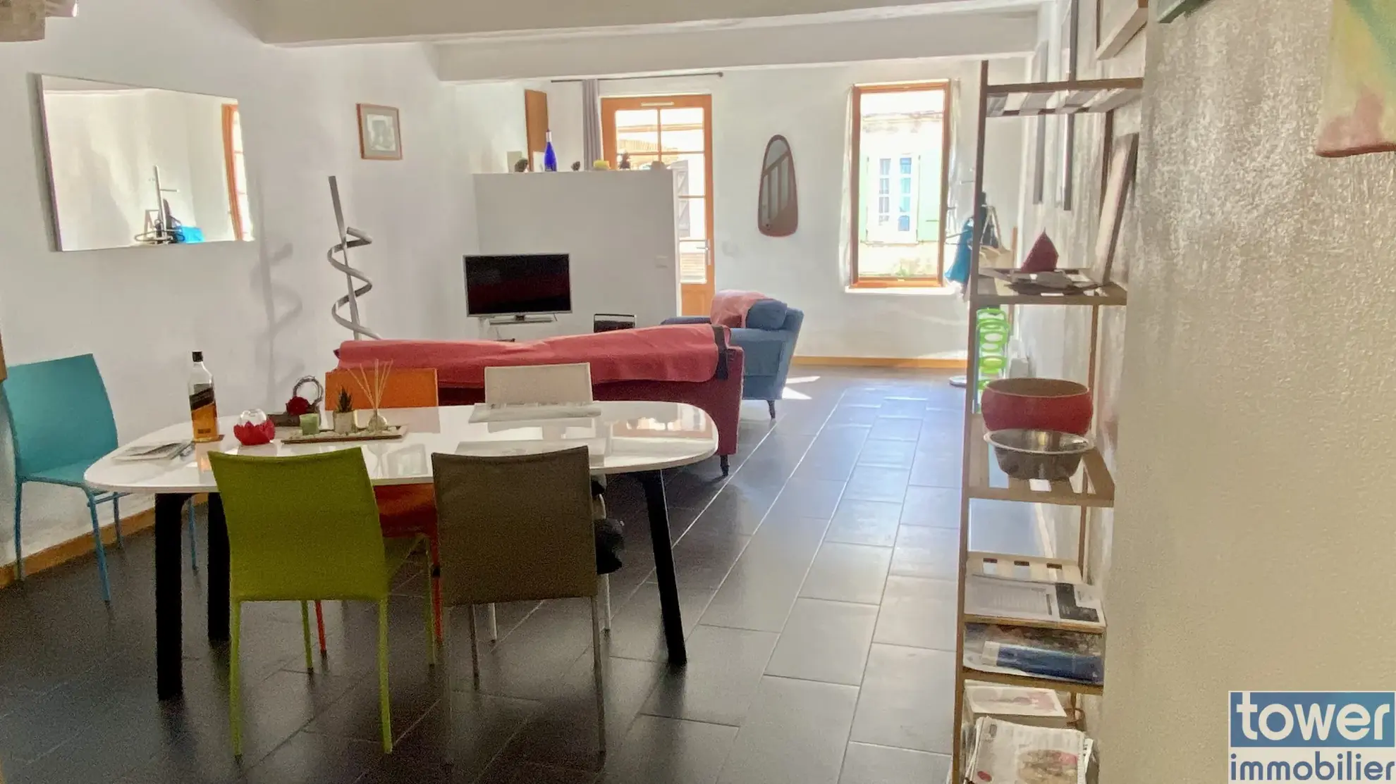 Charmante maison de village en vente à Samatan, 72 m², terrasse et balcon 