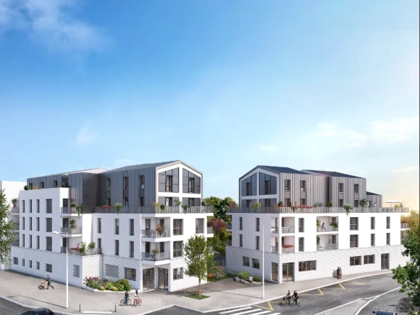 Appartement T3 neuf à Rezé avec balcon et parking, livraison 2025