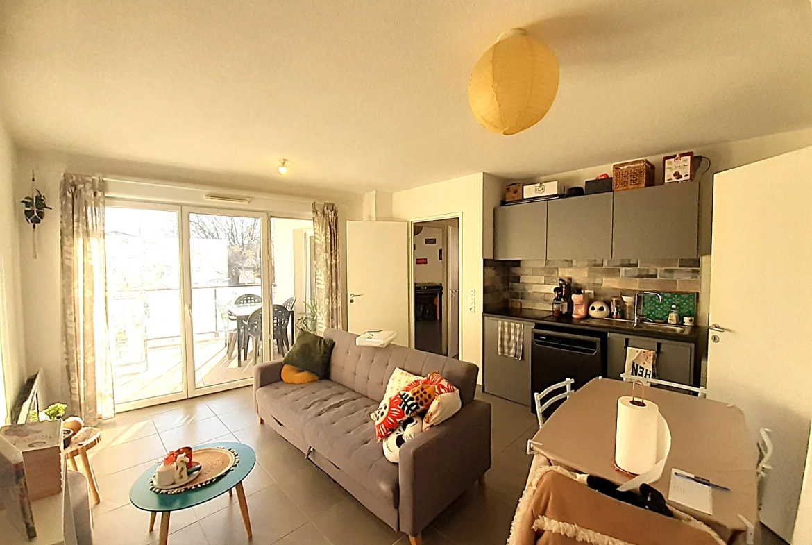 Appartement T3 récent à vendre à Perpignan, secteur Porte d'Espagne, avec parking et rentabilité immédiate 