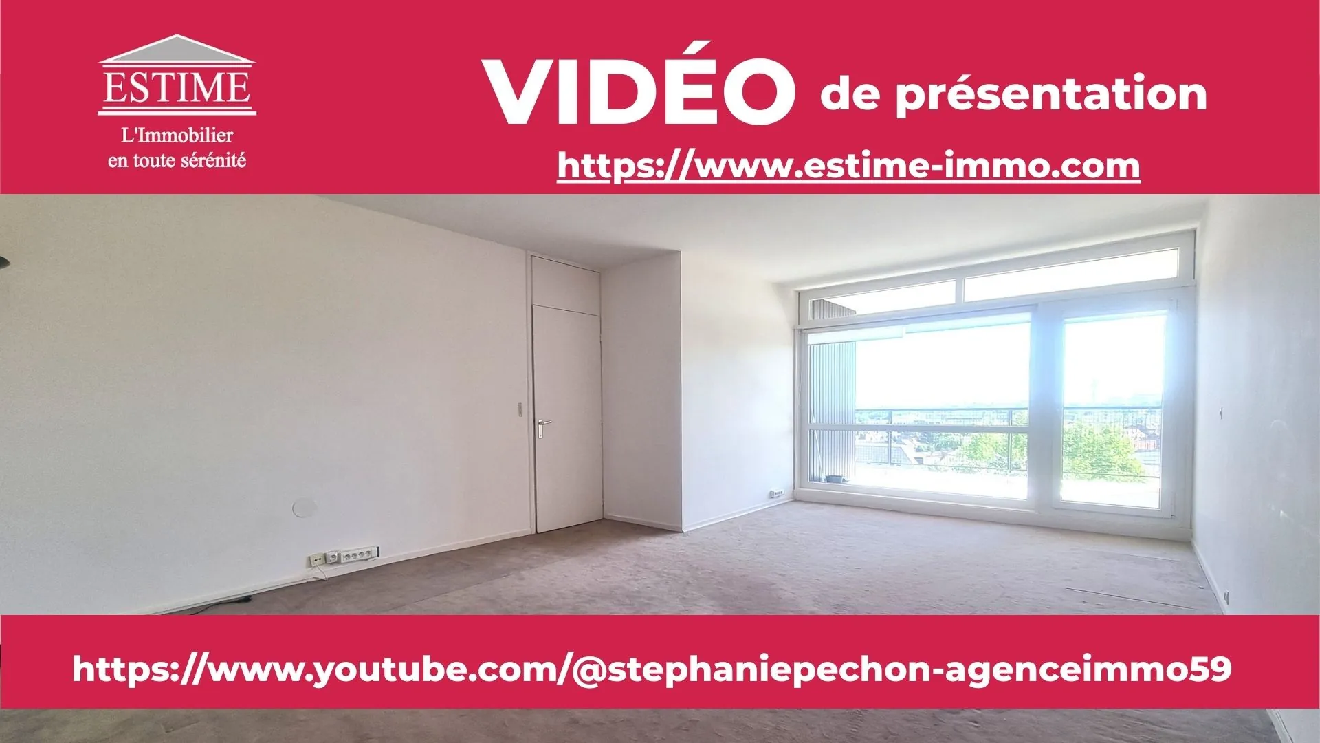 Appartement T4 à Lille Parc Saint-Maur avec garage, cave et loggia 