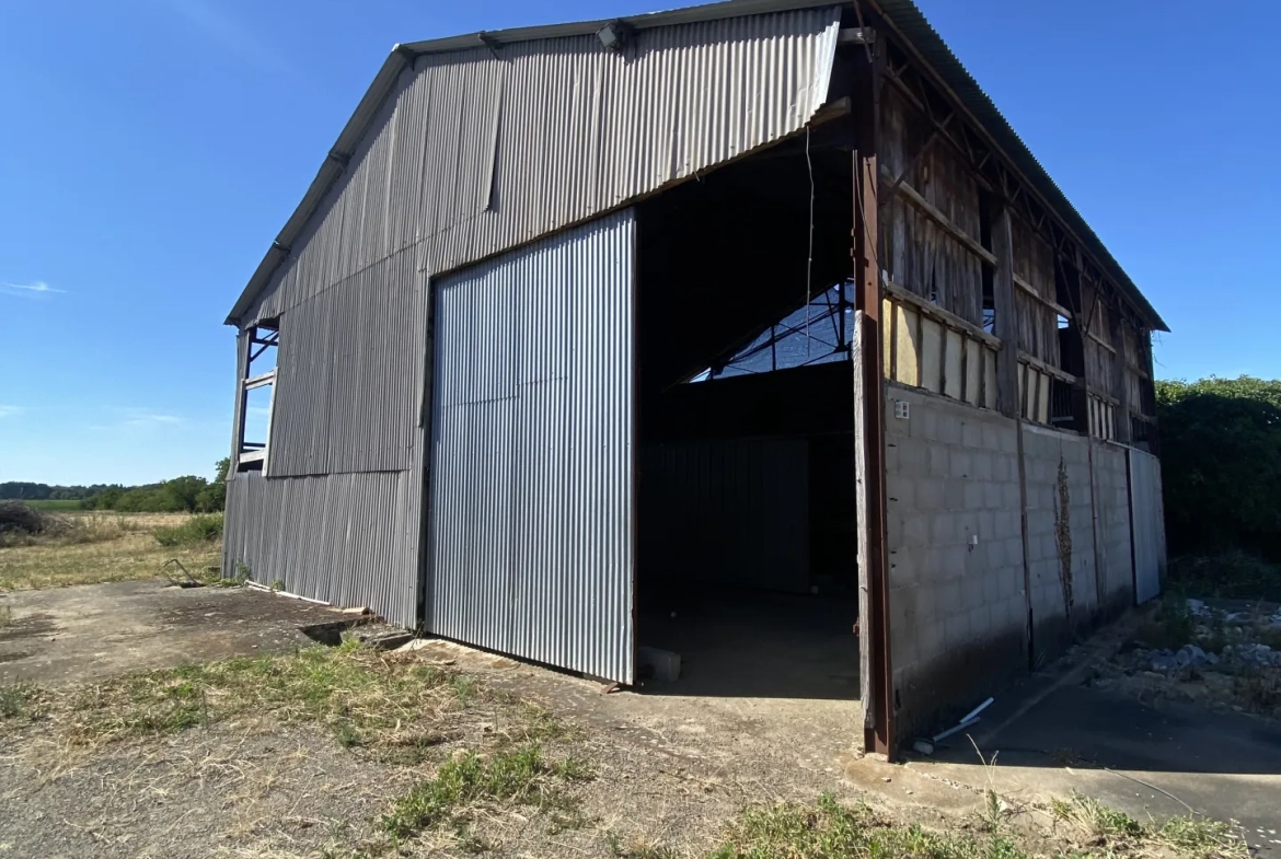 Terrain constructible de 3 132 m² avec bâtiment à Saint Martin de Sanzay 