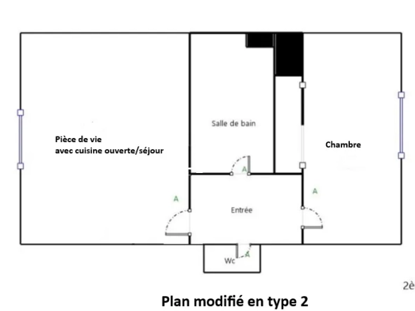 Appartement de 44 m² à Lyon 8, potentiel de rénovation, proximité transports et commerces 