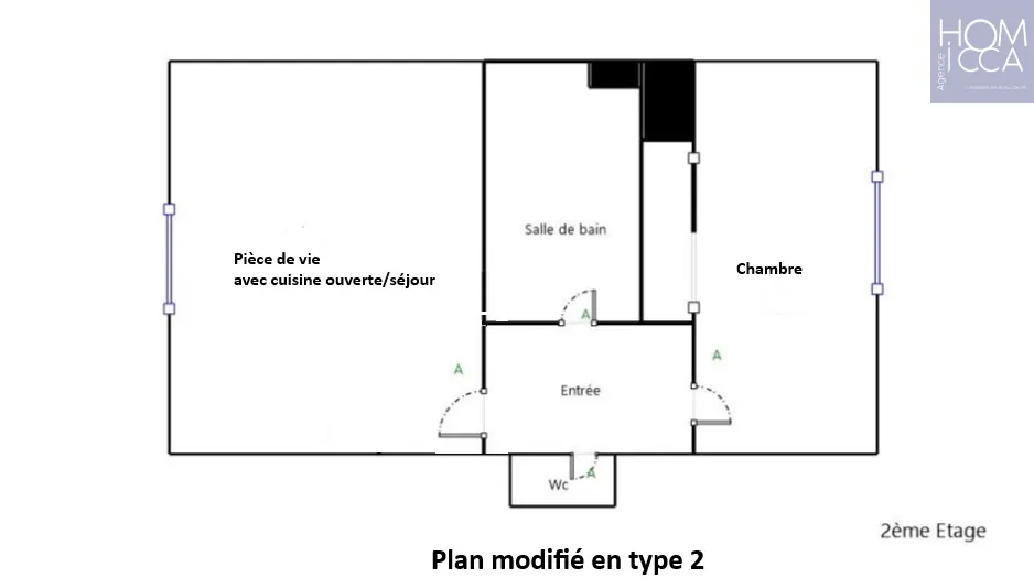 Appartement de 44 m² à Lyon 8, potentiel de rénovation, proximité transports et commerces 