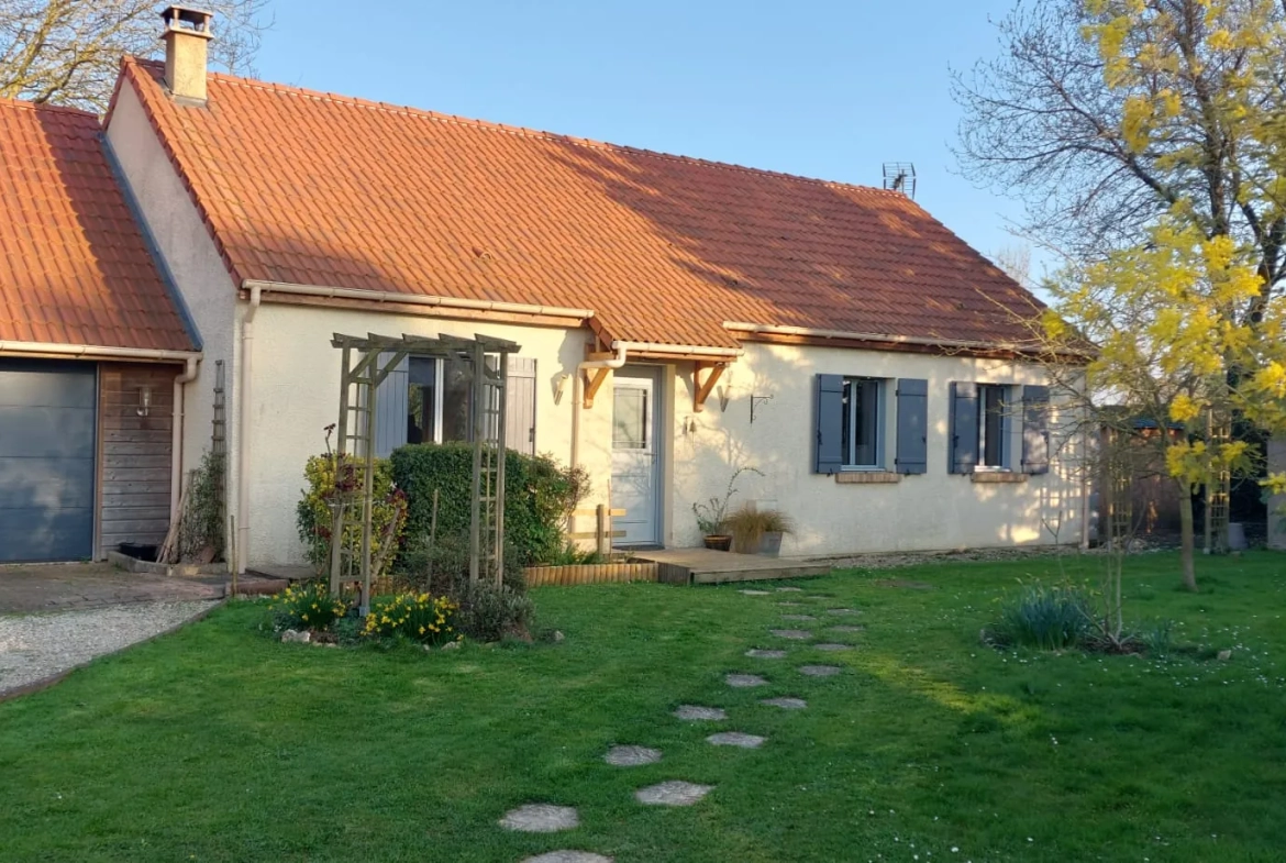 Maison de plain-pied à Mérobert (91) proche gare RER C, jardin et tranquillité 