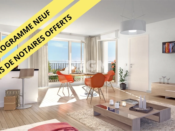 Appartement 2 pièces neuf avec balcon à Bussy-Saint-Georges proches RER A