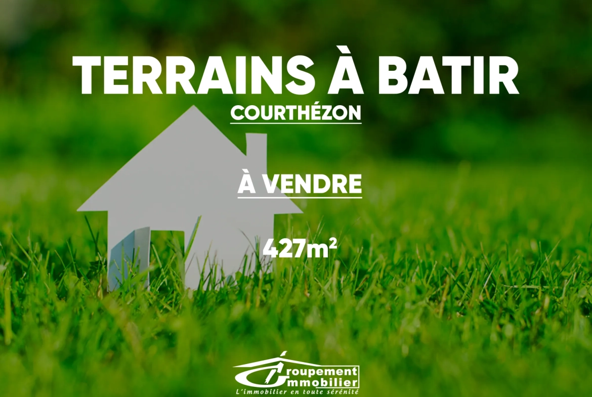 Terrain constructible de 427 m² à Courthézon, proche commodités 