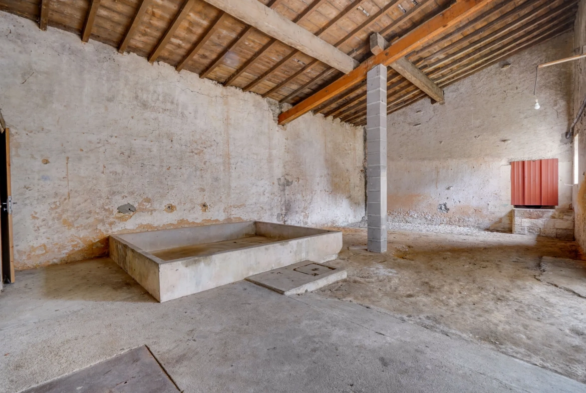 Maison en pierre de 106m² avec garage, dépendances et jardin à Cars 