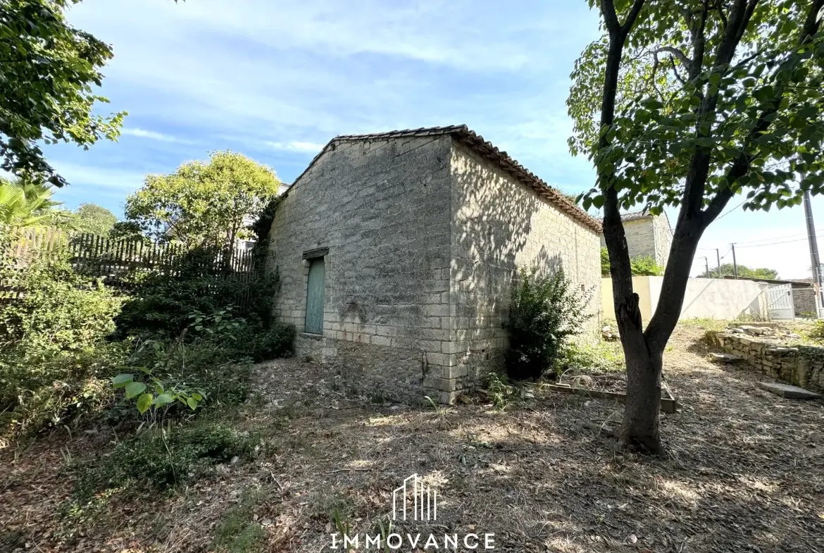 À vendre : Remise en pierre de 75 m² avec parcelle à Saint Bauzille de Montmel 