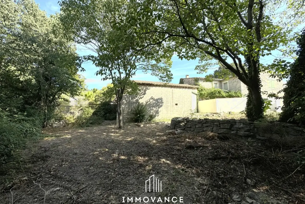 À vendre : Remise en pierre de 75 m² avec parcelle à Saint Bauzille de Montmel 