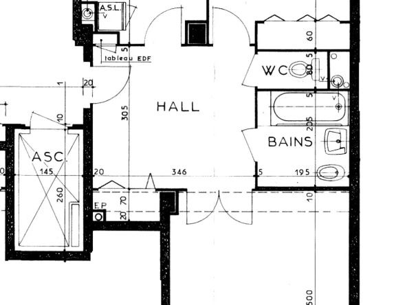 Appartement de 59m² à Lyon 7ème avec 2 Balcons, Ascenseur et Potentiel de Rénovation 