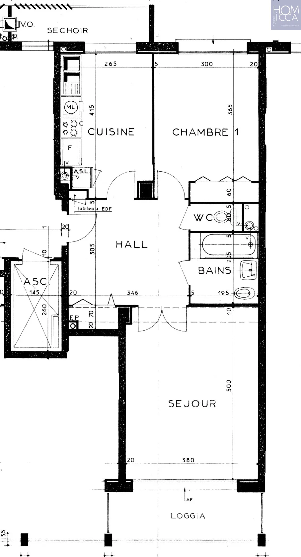 Appartement de 59m² à Lyon 7ème avec 2 Balcons, Ascenseur et Potentiel de Rénovation 