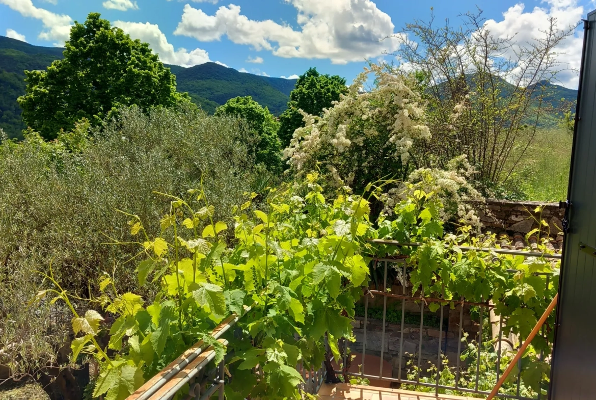 Grande maison avec appartement et vue panoramique à Le Poujol-sur-Orb 