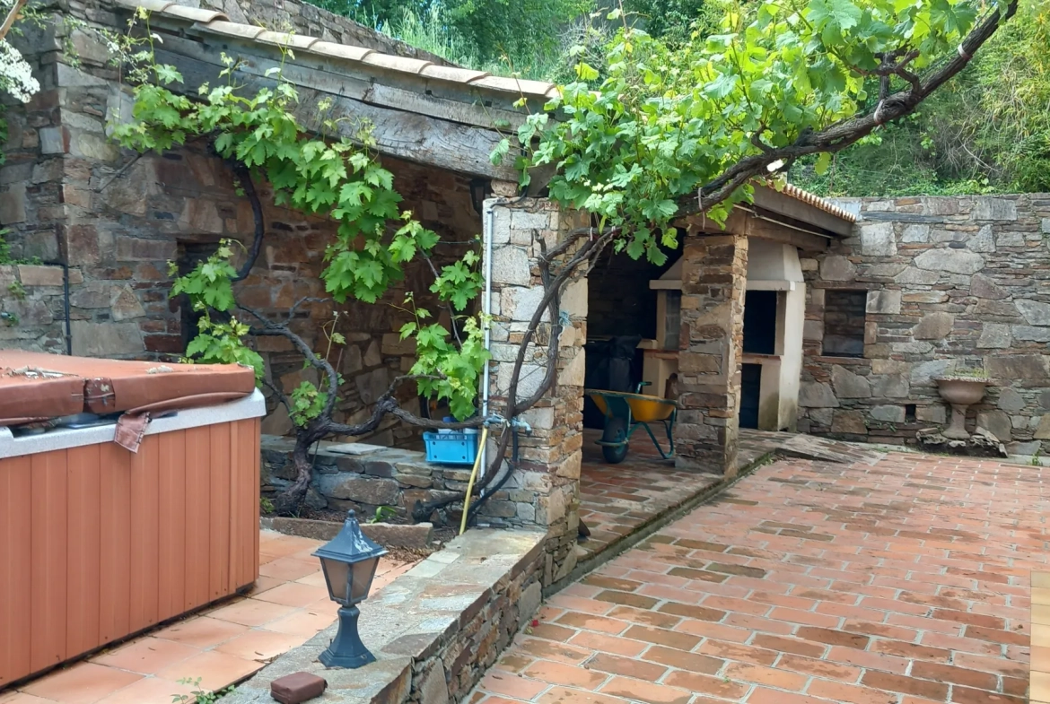 Grande maison avec appartement et vue panoramique à Le Poujol-sur-Orb 
