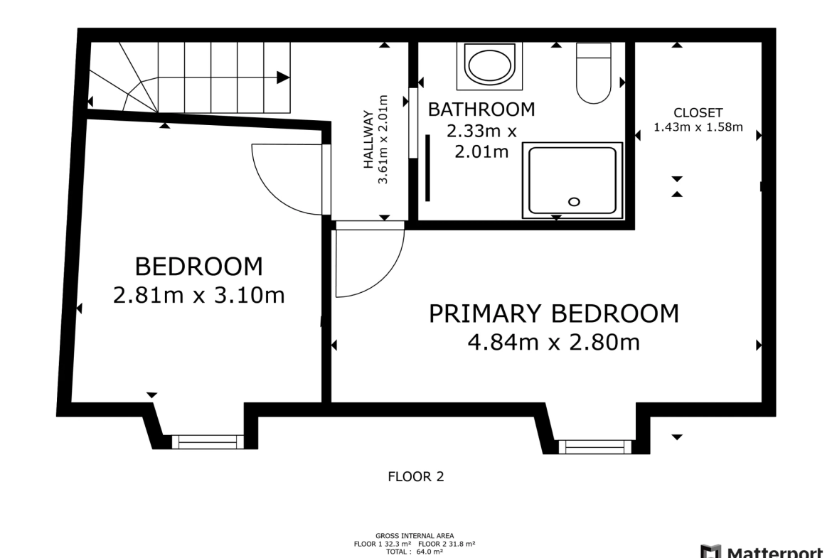 Maison de village à Bonne avec potentiel d'extension et cour aménageable 