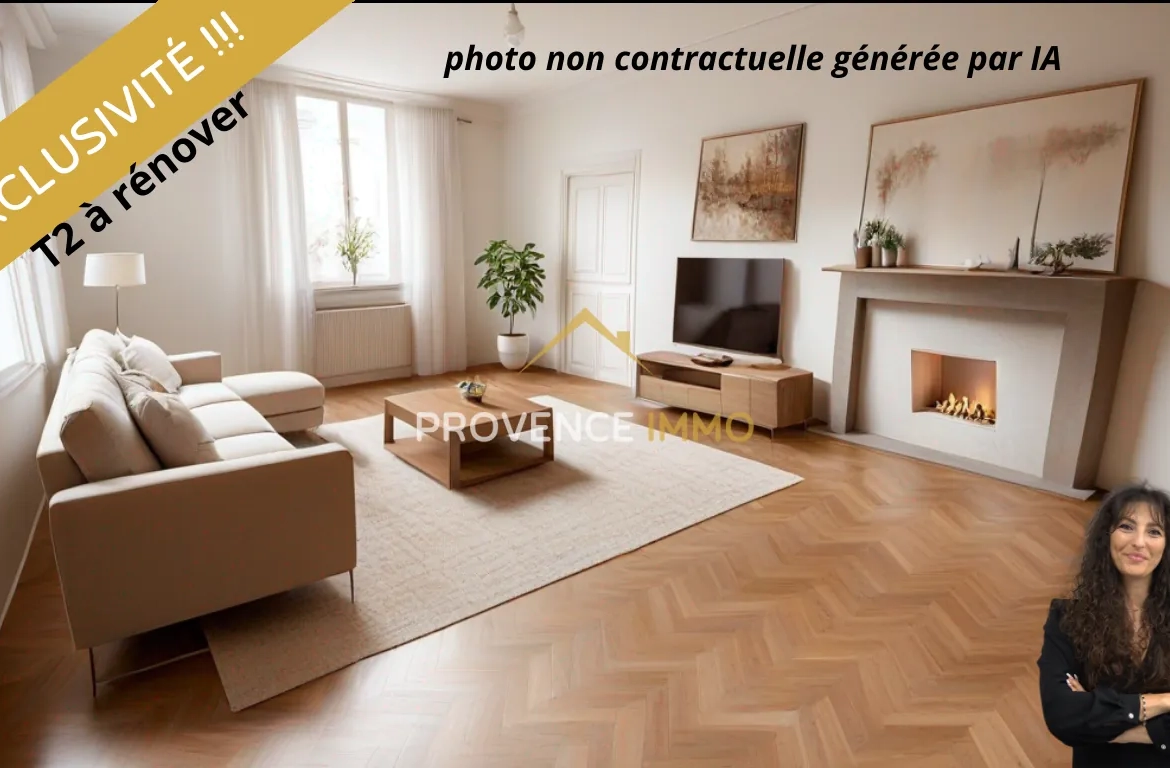 Appartement T2 à rénover au cœur de Digne-les-Bains avec fort potentiel 