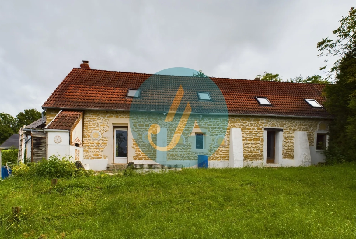 Longère authentique avec grands volumes à Vaux-d'Amognes – Cadre paisible en campagne 