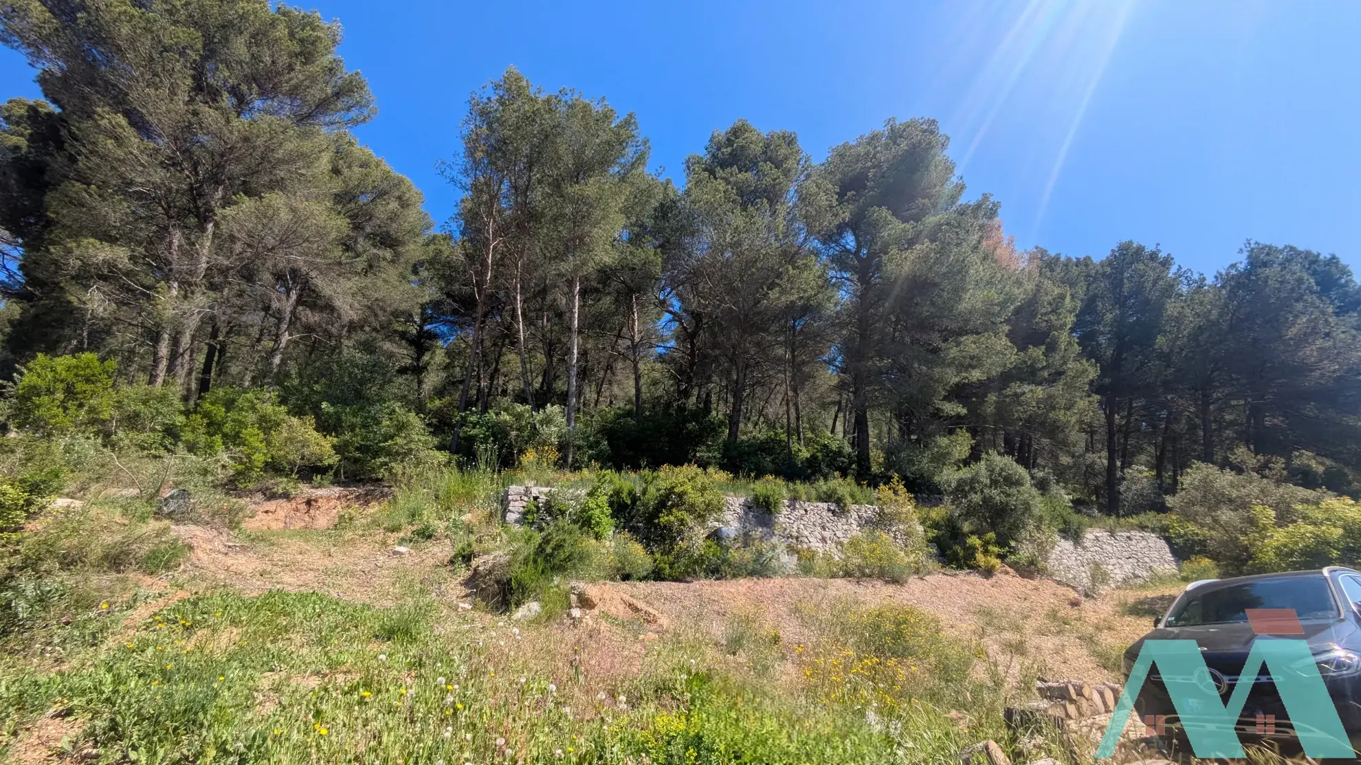 Deux terrains à bâtir avec permis validé à Cuges-les-Pins, vue campagne 