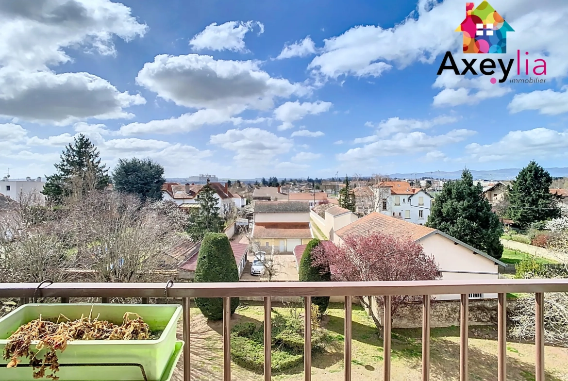 Appartement T3 à vendre à Roanne avec balcon, cave et parking près de la piscine 