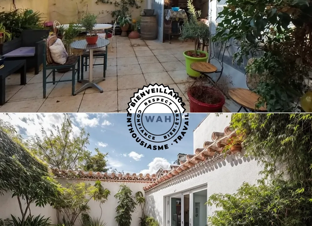 Maison de village de 110 m² à Lansargues, idéalement située avec cour et 3 chambres 
