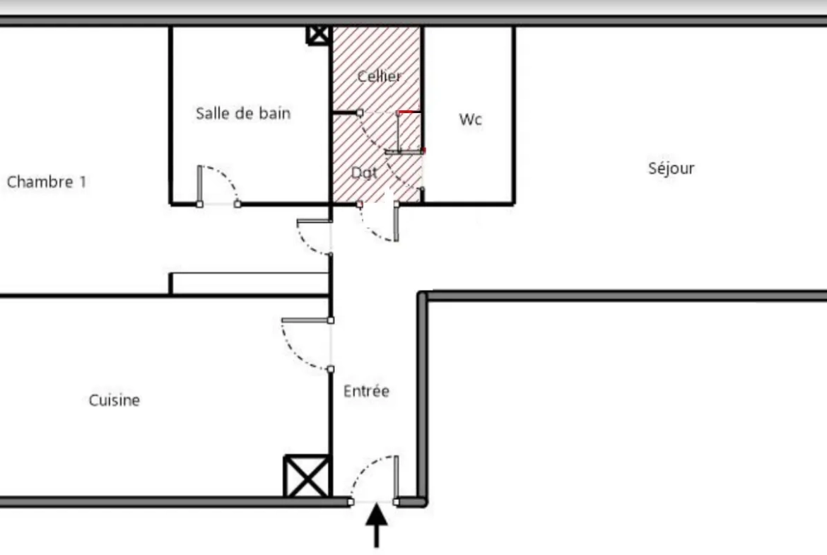 Comme neuf, T2 lumineux de 52,54 m² avec balcon, cave et garage à Villeurbanne, proximité métro Charpennes 