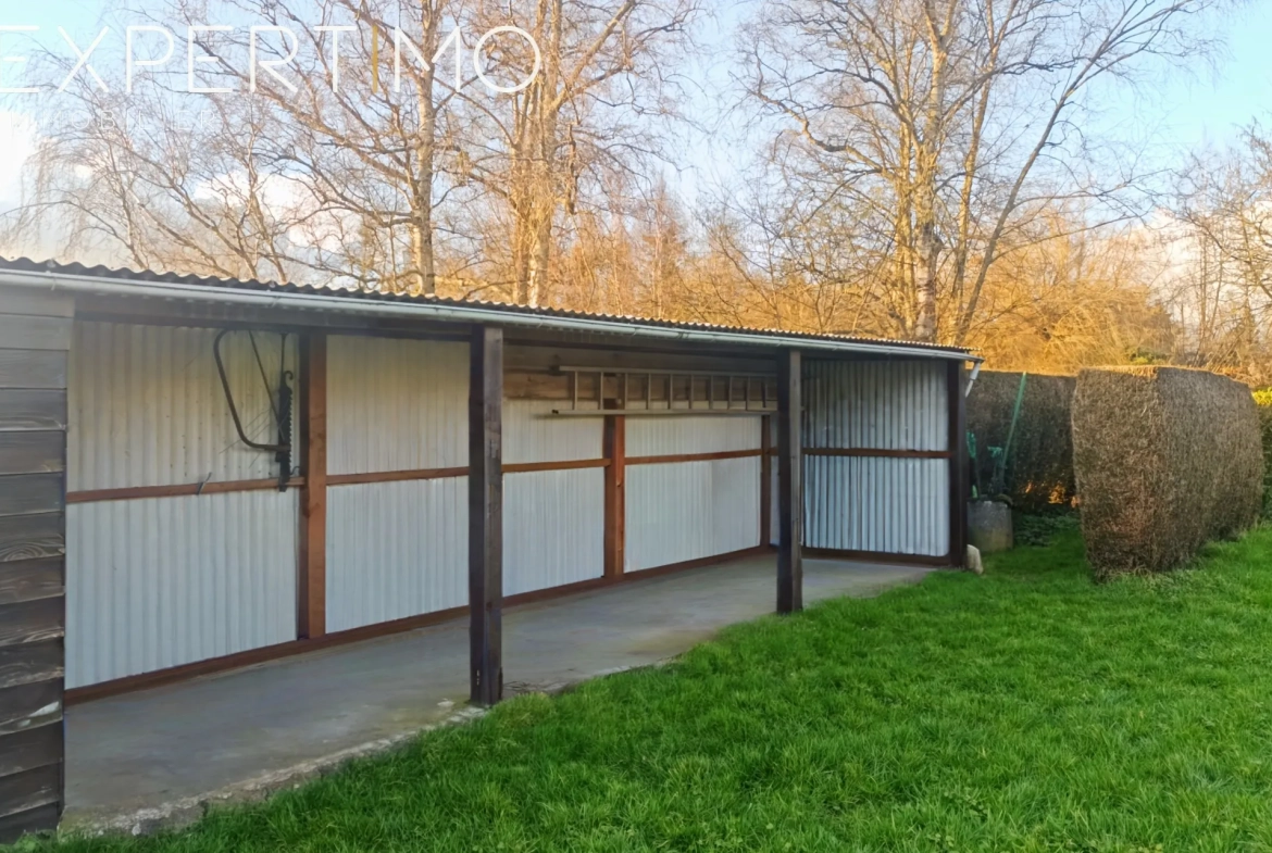 Maison avec jardin arboré et garage à Rue, proximité Baie de Somme 