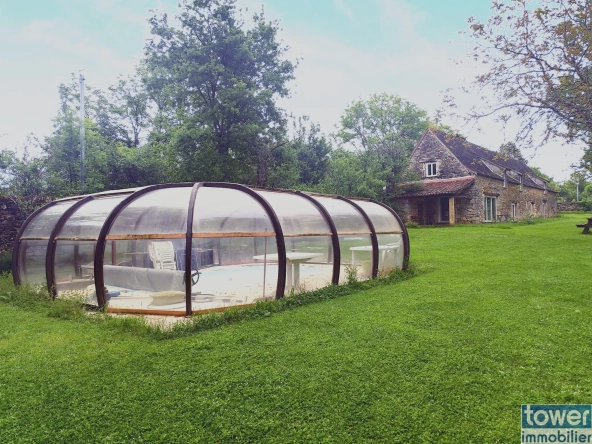 Longère en pierre avec piscine à Martiel - Charmante maison de 183 m2