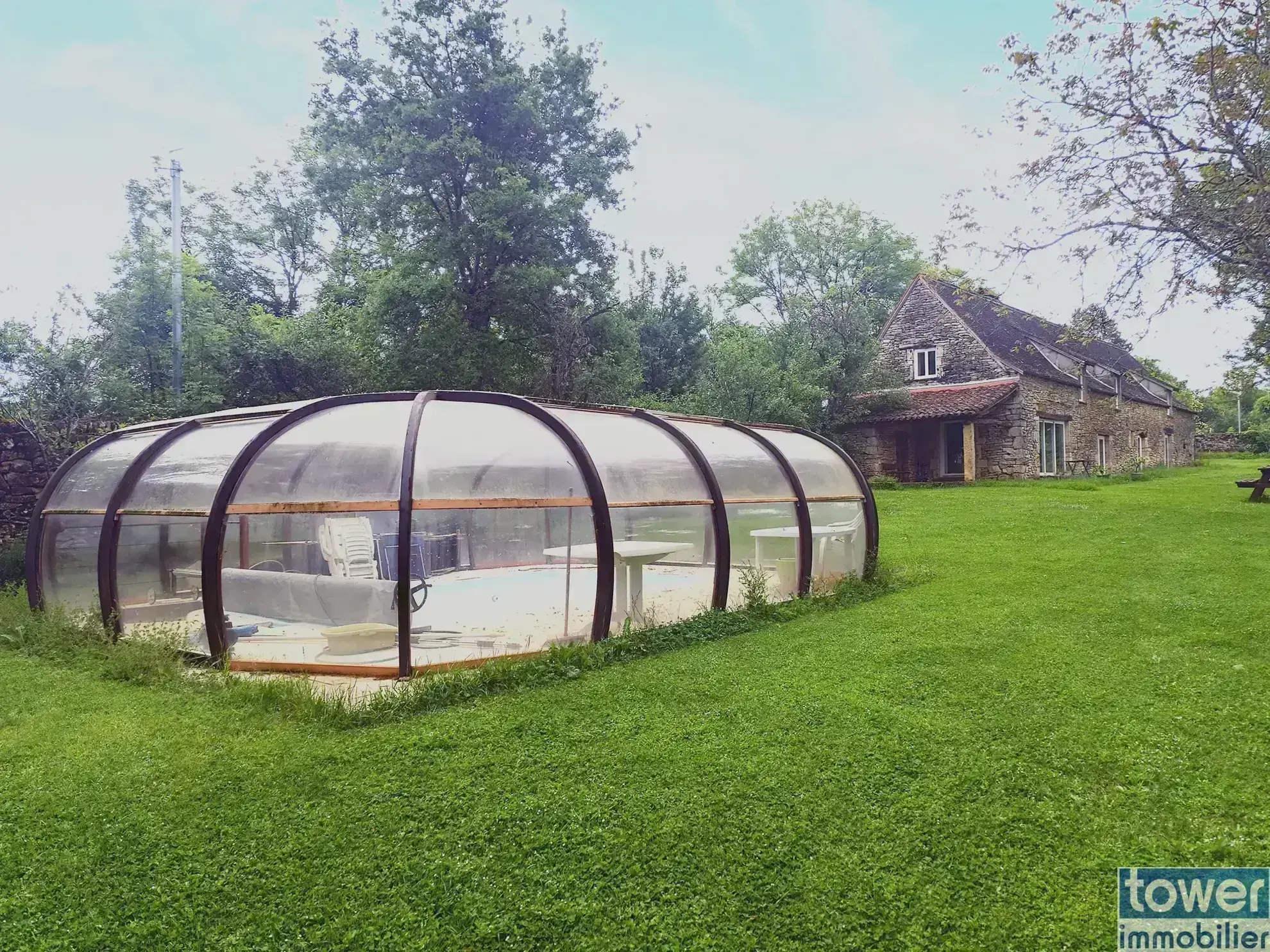 Longère en pierre avec piscine à Martiel - Charmante maison de 183 m2 