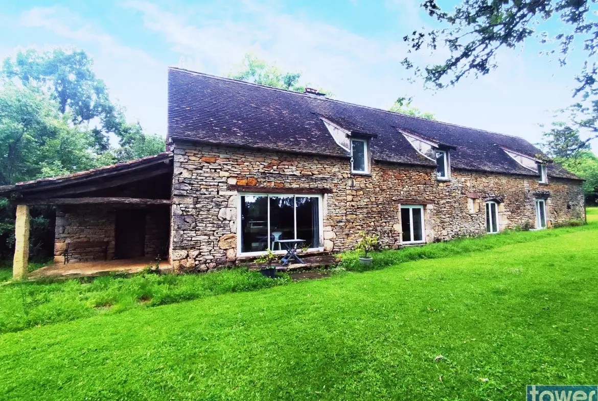 Longère en pierre avec piscine à Martiel - Charmante maison de 183 m2 