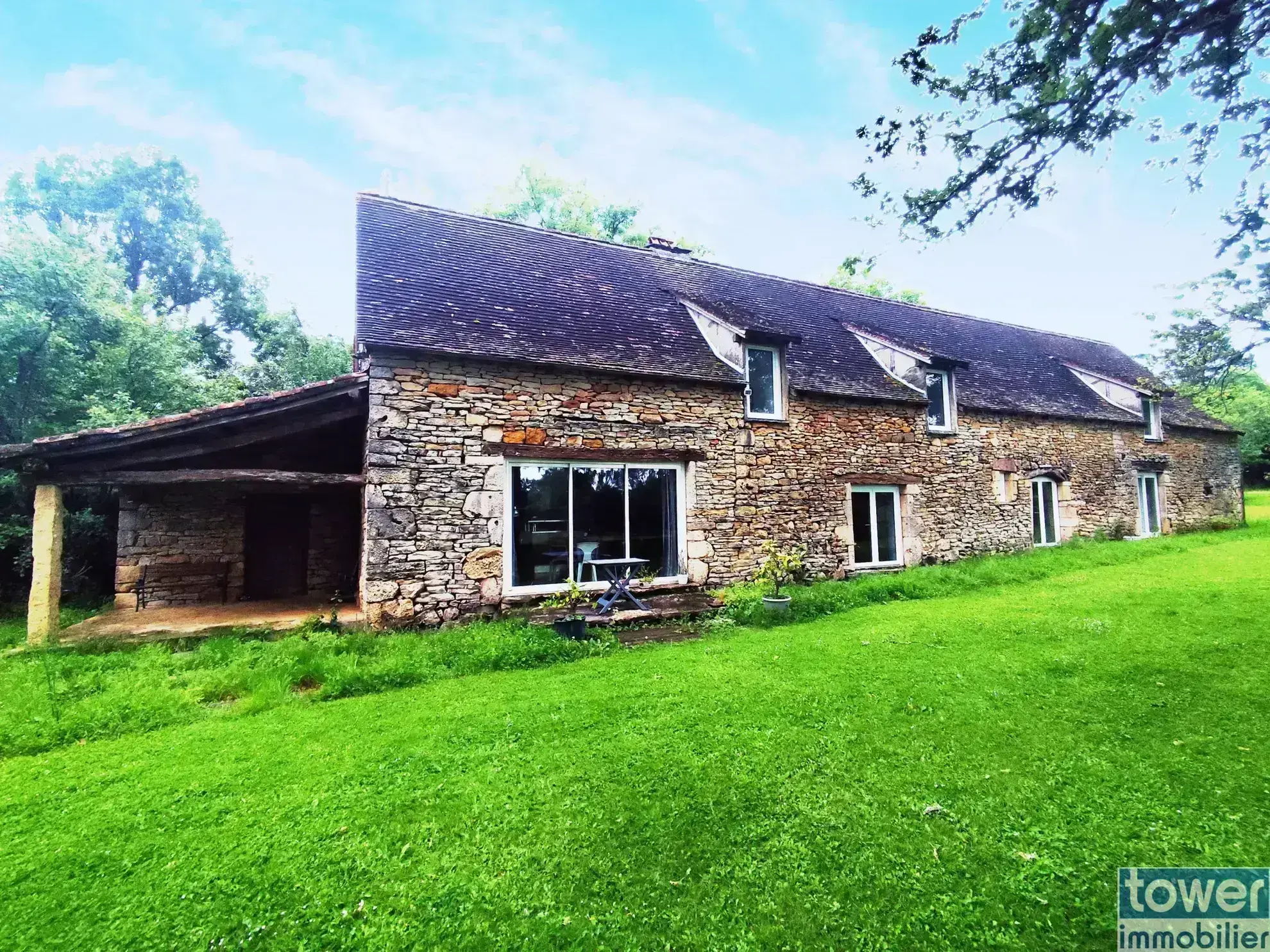 Longère en pierre avec piscine à Martiel - Charmante maison de 183 m2 