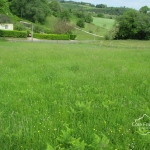 Terrain constructing à Proissans près de Sarlat en Dordogne, vue campagne, exposé sud