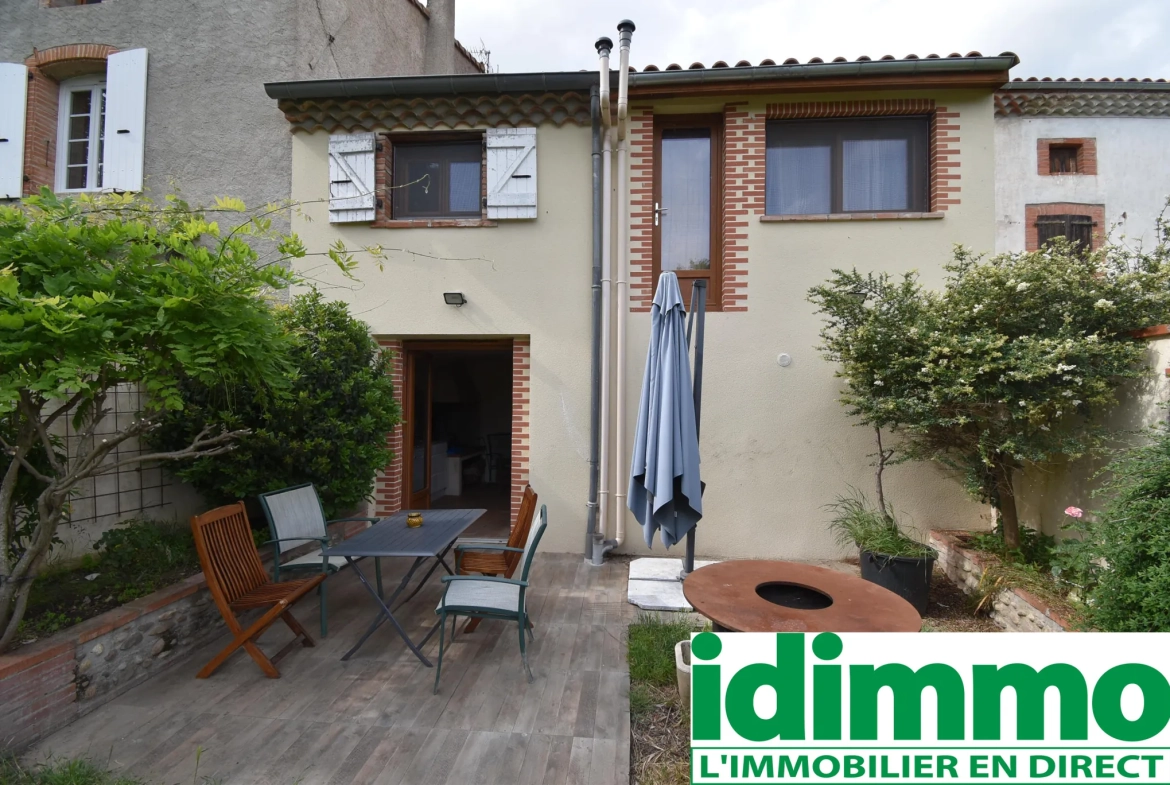 Charmante Maison de Village à Mazères - 113 m² avec Jardin et Garage 