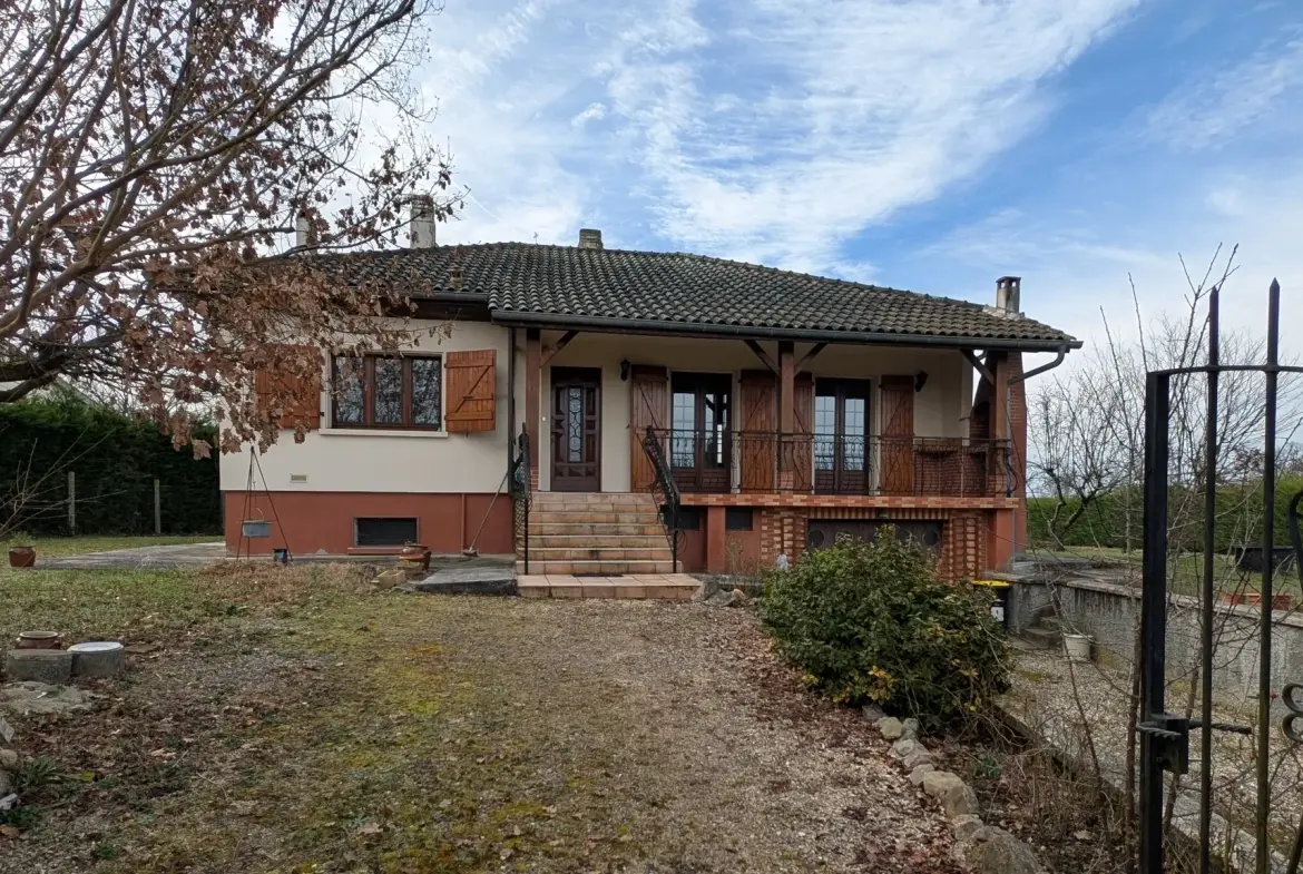 Maison T4 avec grand sous-sol et jardin clos à Villematier 