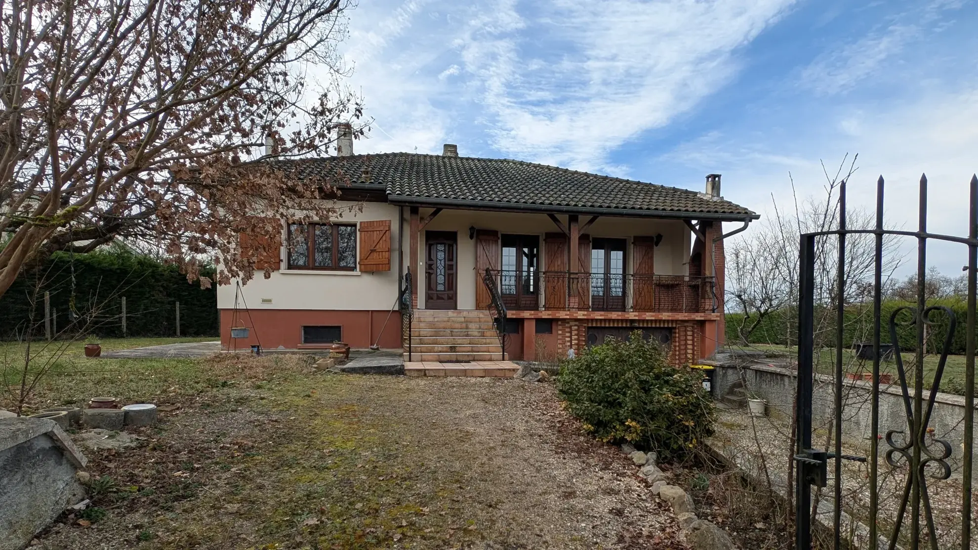 Maison T4 avec grand sous-sol et jardin clos à Villematier 