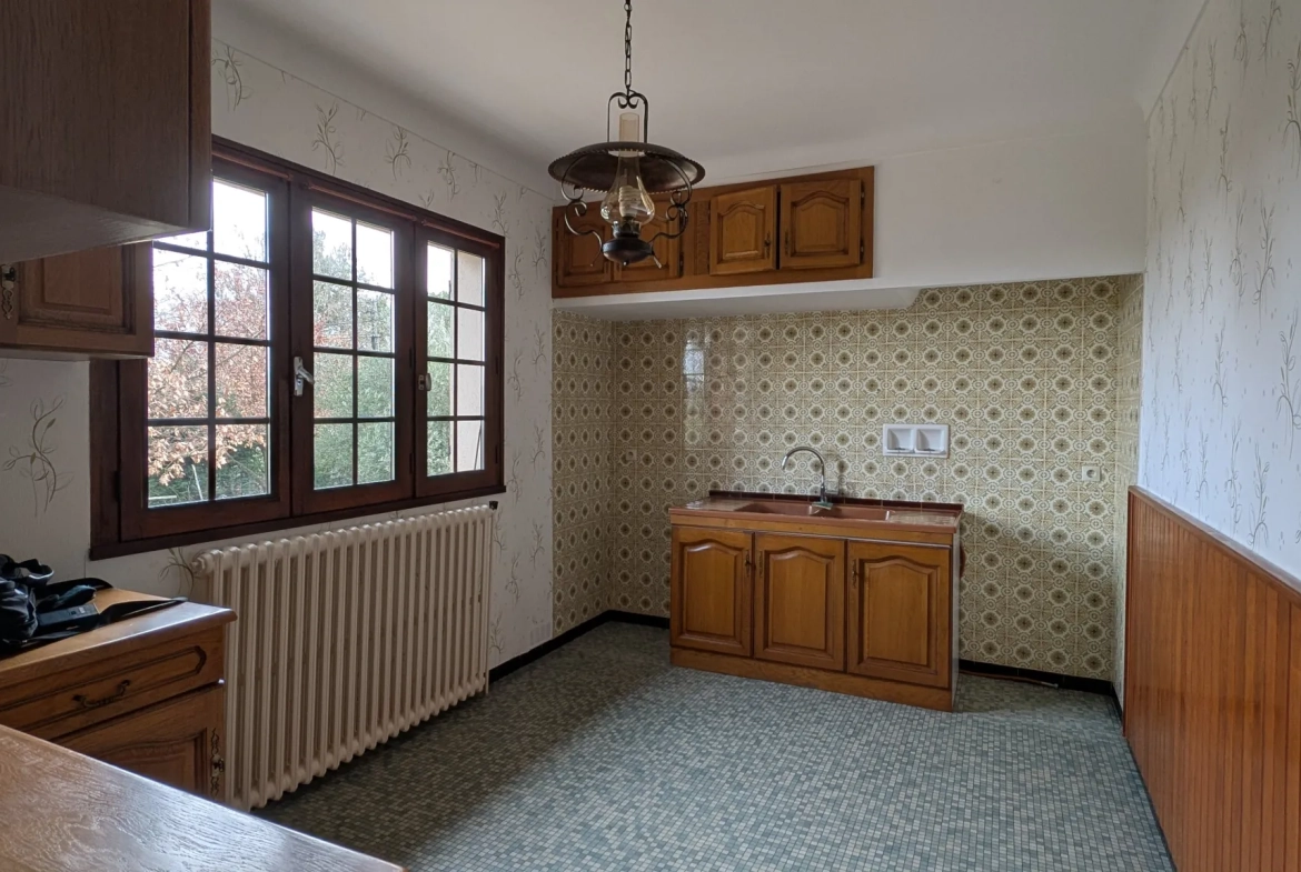 Maison T4 avec grand sous-sol et jardin clos à Villematier 