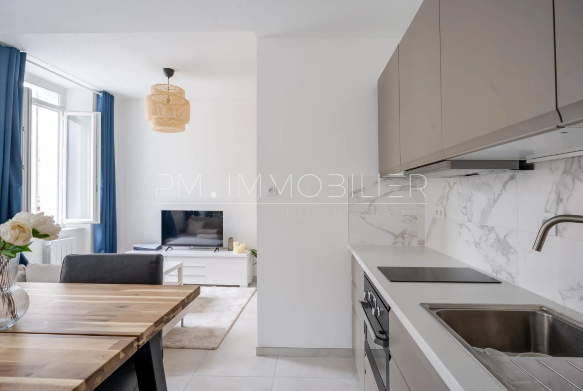 Appartement rénové de 35 m² dans le quartier du Palais de Justice à Marseille 
